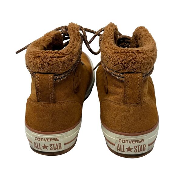Converse All Star Ember Boot Hi Hazel Brown Suede Fur Lined Women’s 7 557933C - Picture 3 of 10